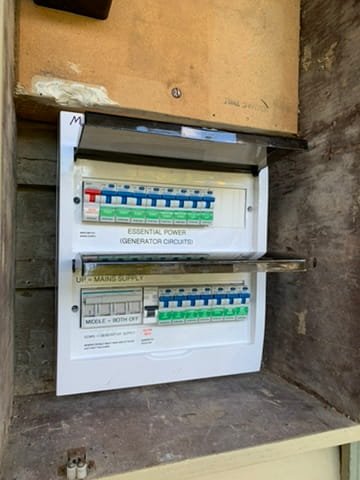 Outdoor switchboard installation, south east Melbourne. Pro Fit Electrics.
